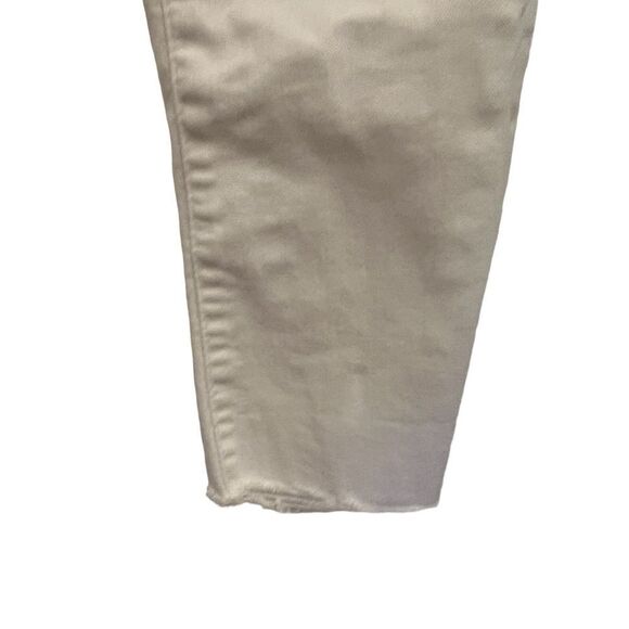 White distressed  ankle jeans - Picture 6 of 7